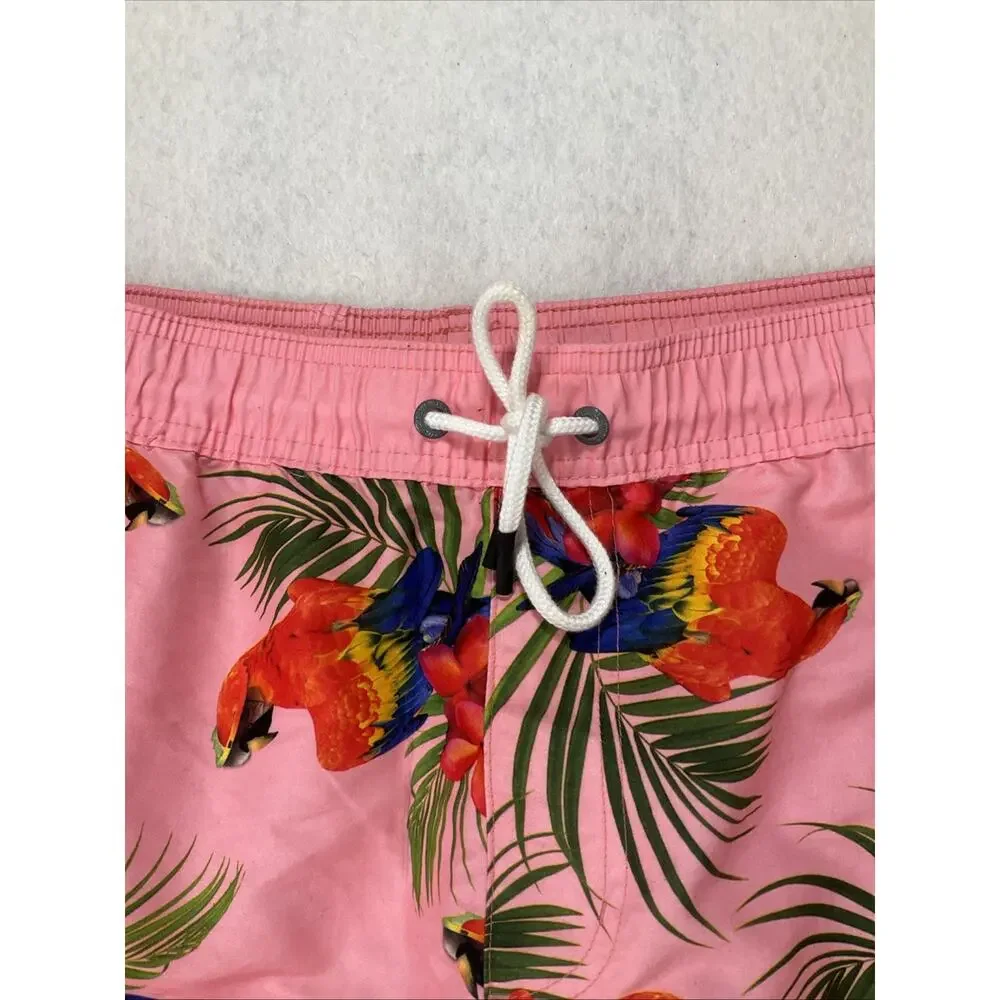 Neff Unlined Board Short Swim Trunks Mens XL Floral Parrot Tropical Vacation